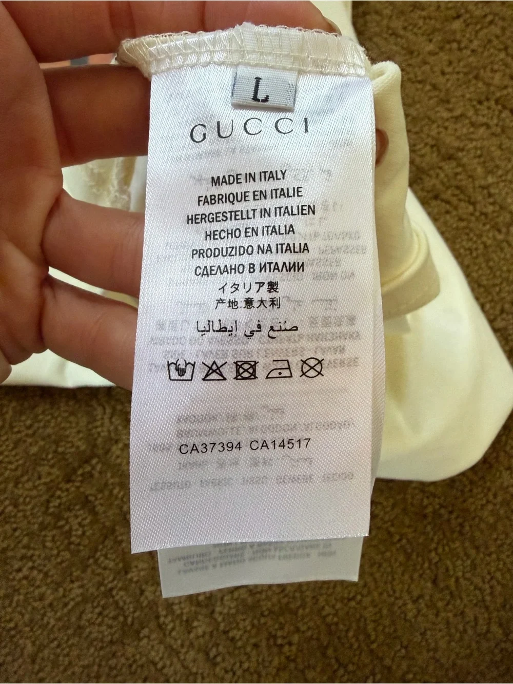 Gucci White Crewneck T-Shirt with Tiger Print Limited Edition